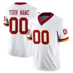 Choea Custom W.Commanders White Limited Vapor F.U.S.E. Home Game Any Name & Numbers Stitched Jerseys