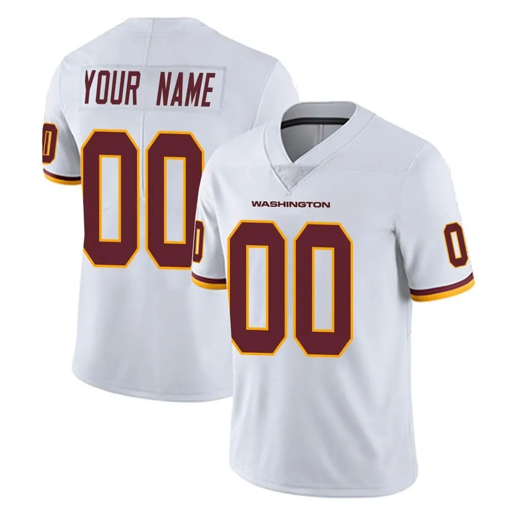 Choea Custom W.Commanders White Limited Vapor Untouchable Home Game Any Name & Numbers Stitched Jerseys