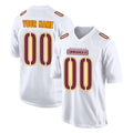Choea Custom W.Commanders White Tundra Fashion Home Game Any Name & Numbers Stitched Jerseys