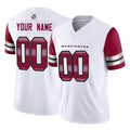 Choea Custom W.Commanders White Vapor F.U.S.E. Limited Home Game Any Name & Numbers Stitched Jerseys