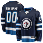 Choea Custom W.Jets Blue Home Breakaway Jerseys