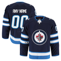 Choea Custom W.Jets Navy Home Authentic Pro Jerseys