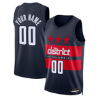 Choea Custom W.Wizards Navy 2024-25 Swingman Jerseys - Statement Edition