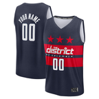 Choea Custom W.Wizards Navy Fast Break Jerseys - Statement Edition