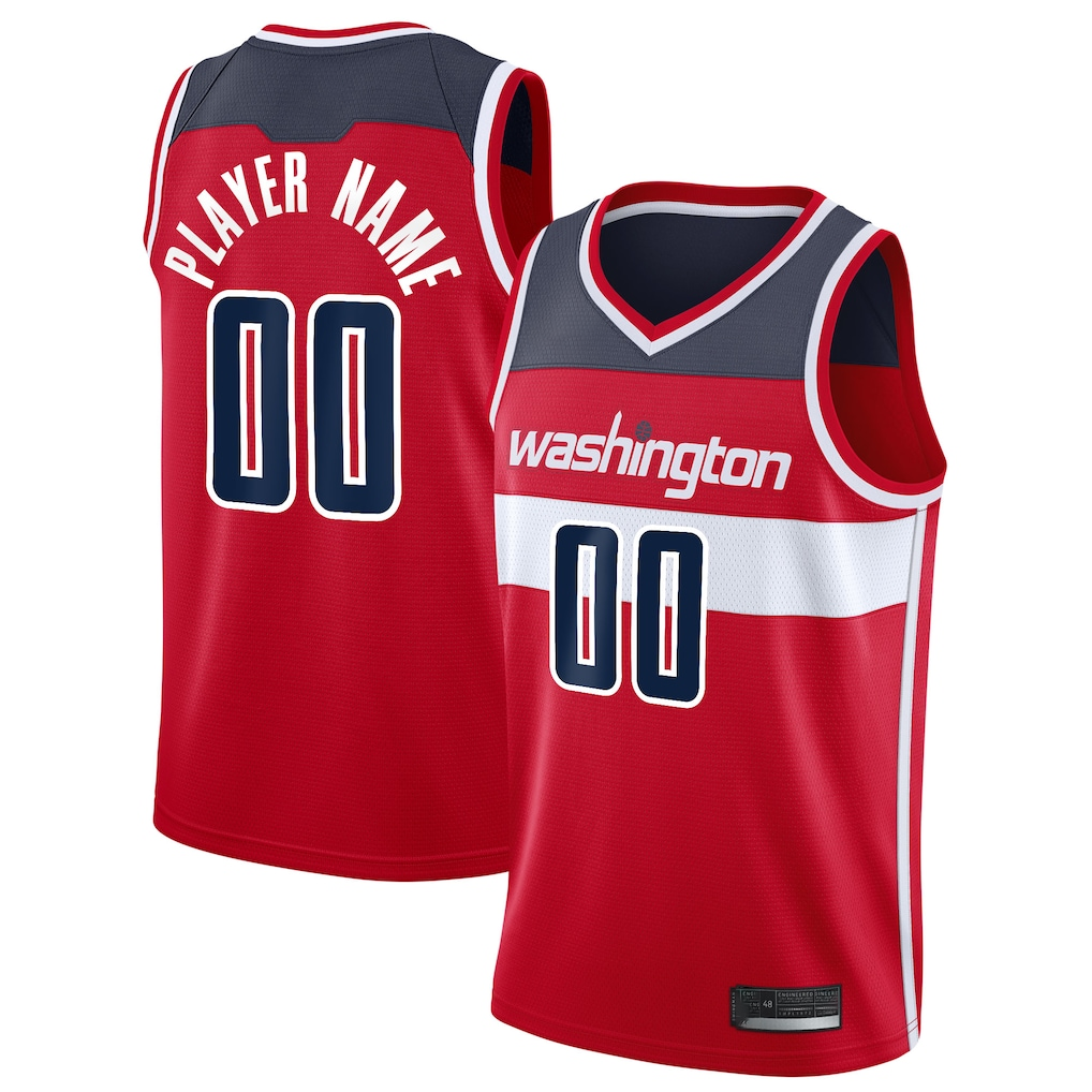 Choea Custom W.Wizards Red 2020-21 Swingman Jerseys - Icon Edition