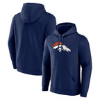 Choea D.Broncos Navy Pullover Hoodie Limited Blank Player Stitched Jerseys