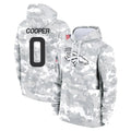 Choea D.Broncos #0 Jonathon Cooper Player Arctic Camo Salute to Service Hoodies Limited Game Stitched Jerseys