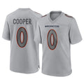 Choea D.Broncos #0 Jonathon Cooper Player Gray Atmosphere Fashion Limited Game Stitched Jerseys