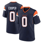 Choea D.Broncos #0 Jonathon Cooper Player Navy Home Game Stitched Jerseys