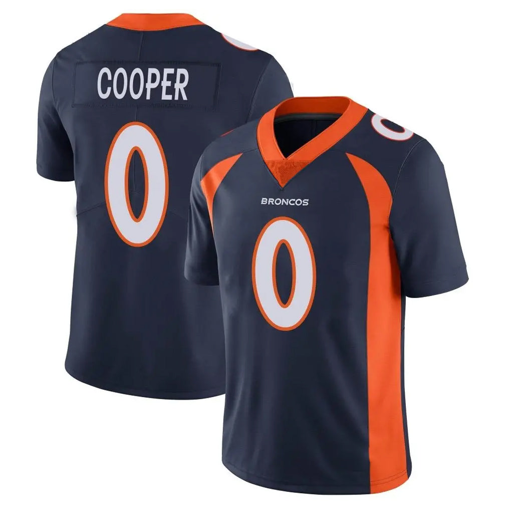 Choea D.Broncos #0 Jonathon Cooper Player Navy Vapor Untouchable Limited Game Stitched Jerseys