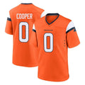 Choea D.Broncos #0 Jonathon Cooper Player Orange Home Game Stitched Jerseys