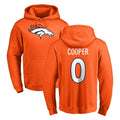 Choea D.Broncos #0 Jonathon Cooper Player Orange Pullover Hoodie Limited Stitched Jerseys