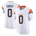 Choea D.Broncos #0 Jonathon Cooper Player White Limited Vapor F.U.S.E. Home Game Stitched Jerseys