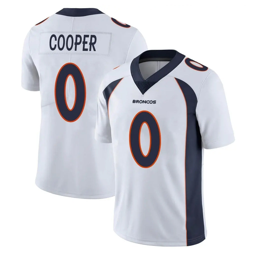 Choea D.Broncos #0 Jonathon Cooper Player White Vapor Untouchable Limited Home Game Stitched Jerseys