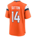 Choea D.Broncos #14 Courtland Sutton Orange Game Jersey American Stitched Jersey
