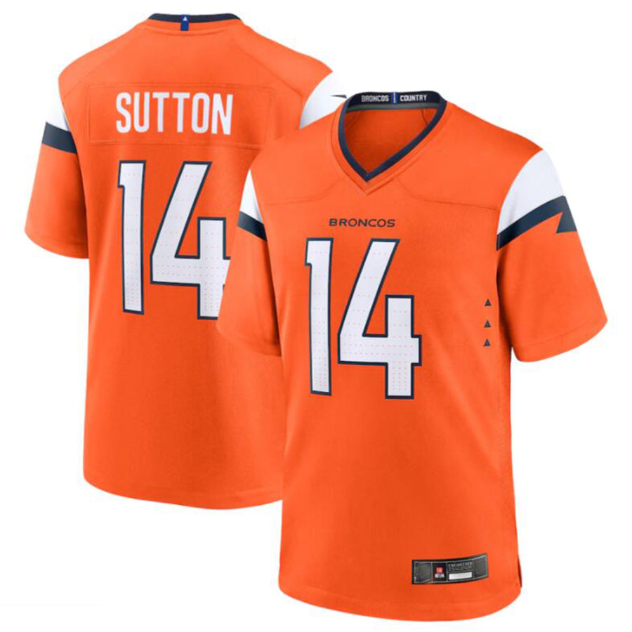 Choea D.Broncos #14 Courtland Sutton Orange Game Jersey American Stitched  Jerseys
