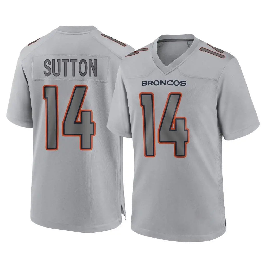 Choea D.Broncos #14 Courtland Sutton Player Gray Atmosphere Fashion Limited Game Stitched Jerseys