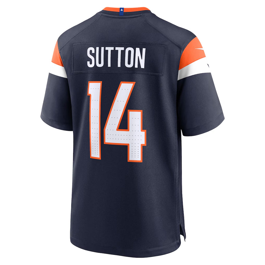 Choea D.Broncos #14 Courtland Sutton Player Navy Home Game Stitched Jerseys