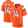 Choea D.Broncos #14 Courtland Sutton Player Orange Home Replica Game Stitched Jerseys