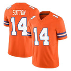 Choea D.Broncos #14 Courtland Sutton Player Orange Limited Alternate Vapor F.U.S.E. Throwback Game Stitched Jerseys