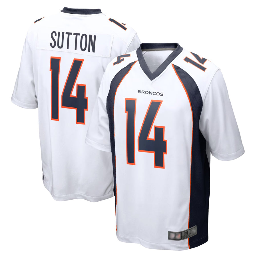 Choea D.Broncos #14 Courtland Sutton Player White Game Stitched Jerseys