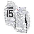Choea D.Broncos #15 Nik Bonitto Player Arctic Camo Salute to Service Hoodies Limited Game Stitched Jerseys