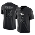 Choea D.Broncos #15 Nik Bonitto Player Black RFLCTV Limited Stitched Jerseys