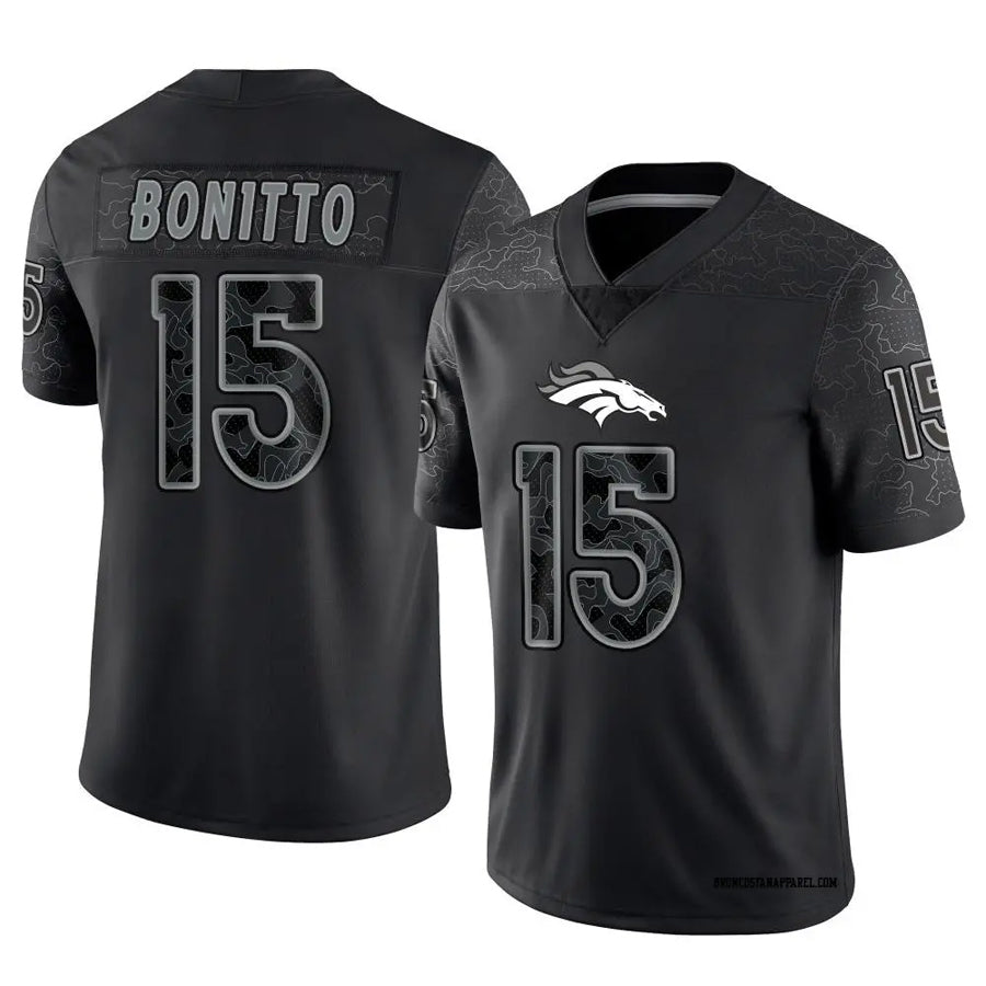 Choea D.Broncos #15 Nik Bonitto Player Black RFLCTV Limited Stitched Jerseys