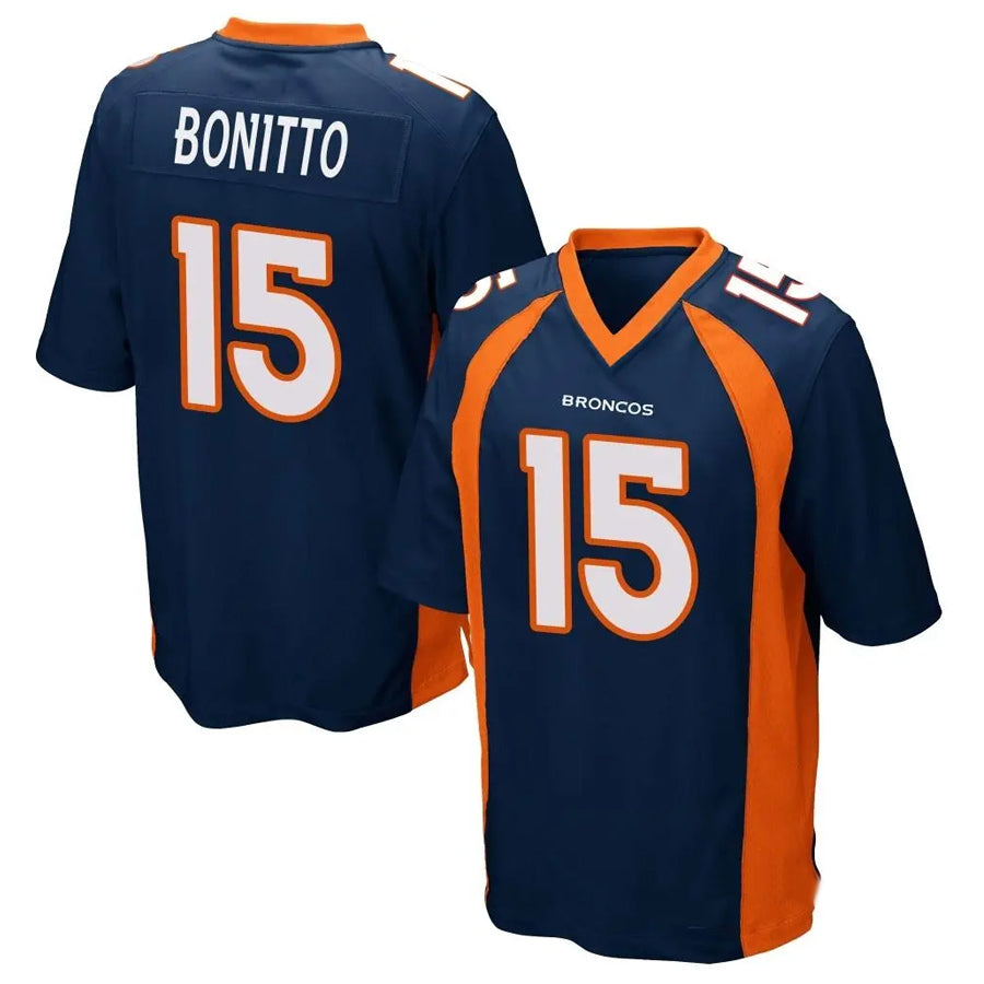 Choea D.Broncos #15 Nik Bonitto Player Navy Game Stitched Jerseys
