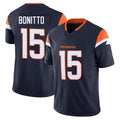 Choea D.Broncos #15 Nik Bonitto Player Navy Vapor F.U.S.E. Limited Stitched Jerseys