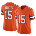 Choea D.Broncos #15 Nik Bonitto Player Orange Vapor F.U.S.E. Limited Stitched Jerseys
