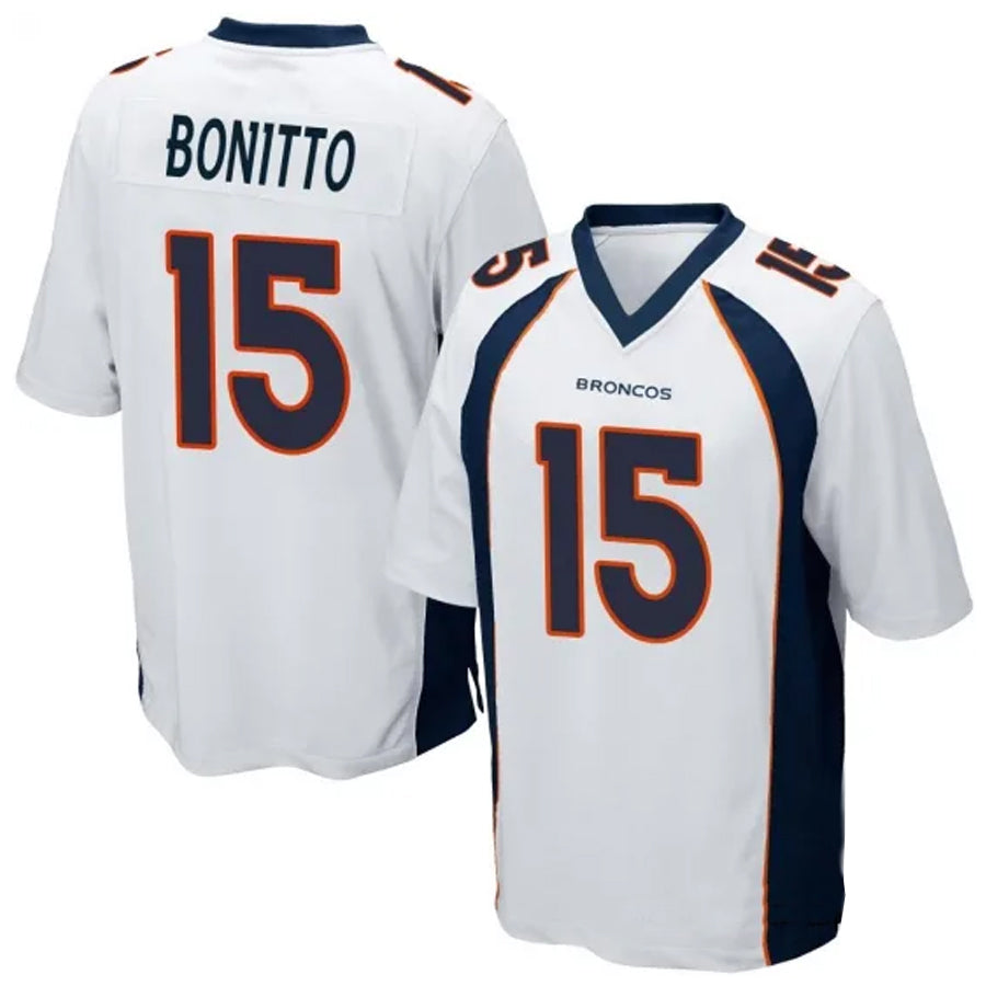 Choea D.Broncos #15 Nik Bonitto Player White Game Stitched Jerseys