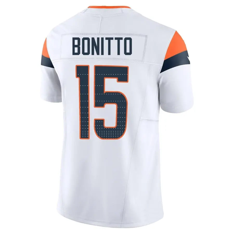 Choea D.Broncos #15 Nik Bonitto Player White Vapor F.U.S.E. Limited Stitched Jerseys