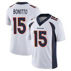 Choea D.Broncos #15 Nik Bonitto Player White Vapor Untouchable Limited Home Game Stitched Jerseys