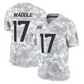 Choea D.Broncos #17 Jaylen Waddle Player Arctic Camo Salute To Service Limited Stitched Jerseys