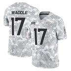 Choea D.Broncos #17 Jaylen Waddle Player Arctic Camo Salute To Service Limited Stitched Jerseys