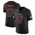 Choea D.Broncos #17 Jaylen Waddle Player Black Impact Limited Game Stitched Jerseys