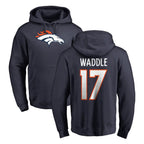 Choea D.Broncos #17 Jaylen Waddle Player Navy Pullover Hoodie Limited Stitched Jerseys