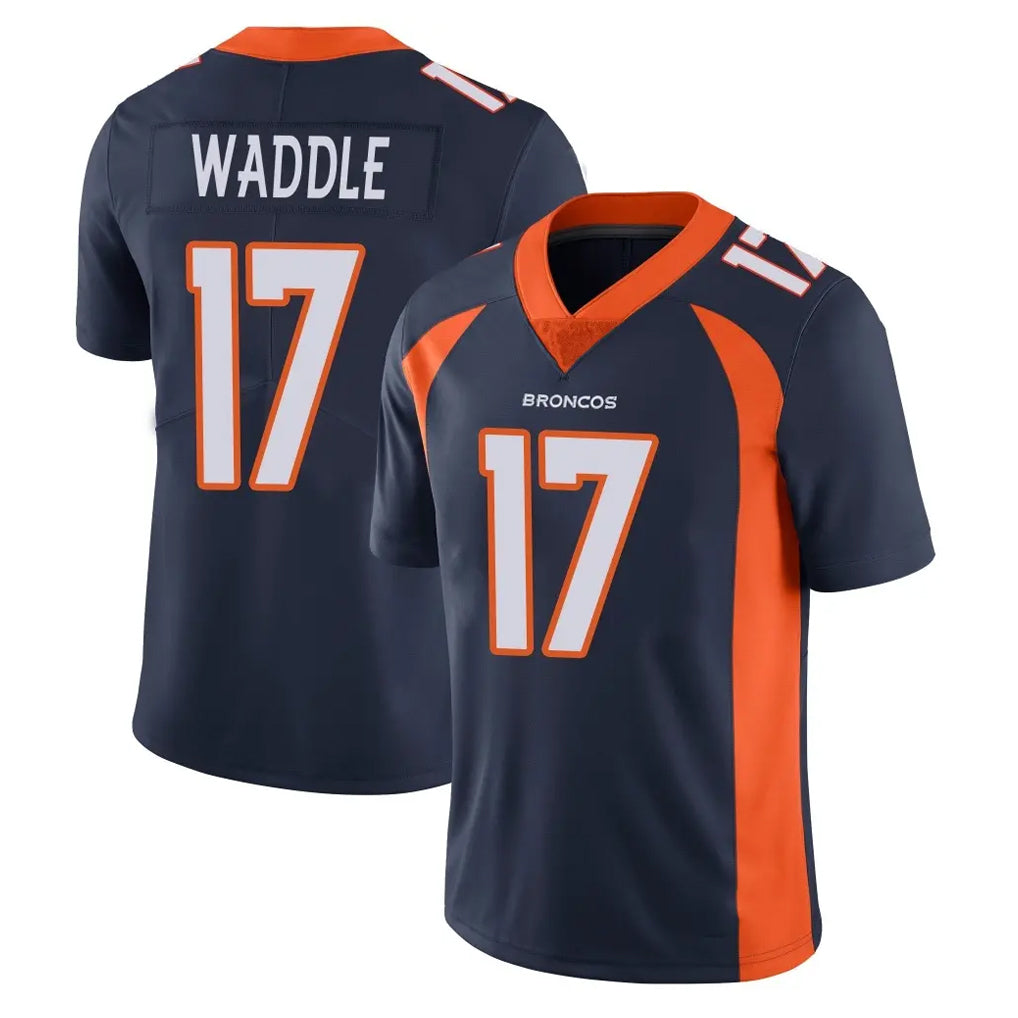 Choea D.Broncos #17 Jaylen Waddle Player Navy Vapor Untouchable Limited Game Stitched Jerseys