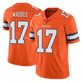 Choea D.Broncos #17 Jaylen Waddle Player Orange Vapor Untouchable Limited Home Game Stitched Jerseys