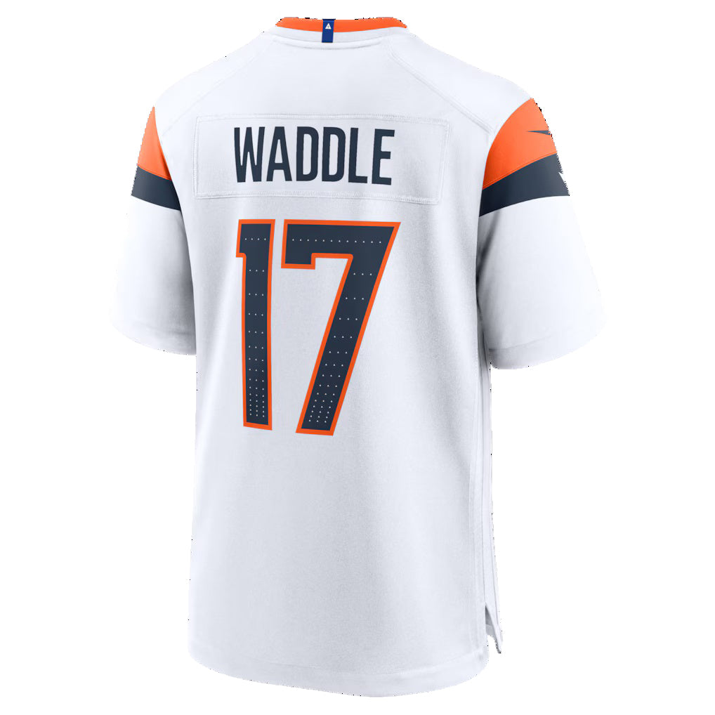 Choea D.Broncos #17 Jaylen Waddle White Game Stitched Jerseys