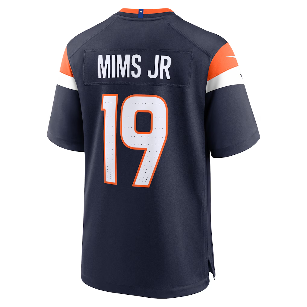 Choea D.Broncos #19 Marvin Mims Jr Navy Alternate Game Stitched Jerseys
