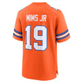 Choea D.Broncos #19 Marvin Mims Jr Orange Mile High Collection 1977 Throwback Player Game Stitched Jerseys