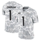 Choea D.Broncos #1 Evan Engram Player Arctic Camo Salute To Service Limited Stitched Jerseys