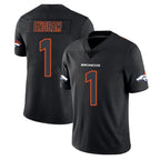 Choea D.Broncos #1 Evan Engram Player Black Impact Limited Game Stitched Jerseys