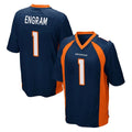 Choea D.Broncos #1 Evan Engram Player Navy Game Stitched Jerseys