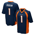 Choea D.Broncos #1 Evan Engram Player Navy Game Stitched Jerseys