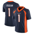 Choea D.Broncos #1 Evan Engram Player Navy Vapor Untouchable Limited Game Stitched Jerseys