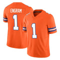 Choea D.Broncos #1 Evan Engram Player Orange Limited Alternate Vapor F.U.S.E. Throwback Game Stitched Jerseys