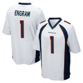 Choea D.Broncos #1 Evan Engram Player White Game Stitched Jerseys